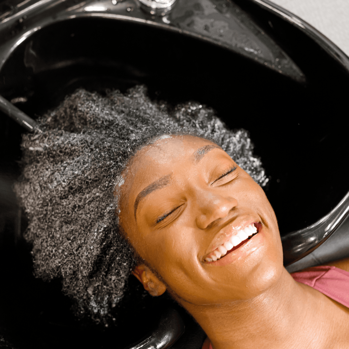 Shampoo bottle and hair treatment jar